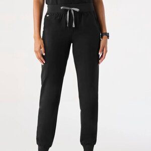 Figs Zamora Black Jogger Pants EUC Size Large Petite LP
